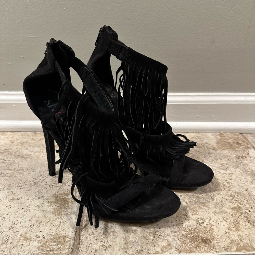 Shi by Journeys Koko Fringe Heeled Sandals - Women’s 8.5